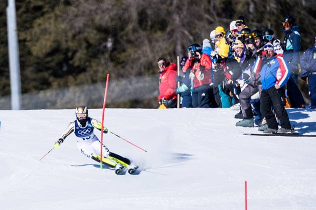 TOFANE, ITALY - FEBRUARY 18: Emma Aicher (Germany) during the Alpine Skiing Women s Slalom at the Milano Cortina 2026 Olympics at Tofane Alpine Skiing Centre on day 12 of the Milano Cortina 2026 Olympics on February 18, 2026 in Tofane, Italy. Editorial use only. Italy Copyright: xSteffiexWunderlx