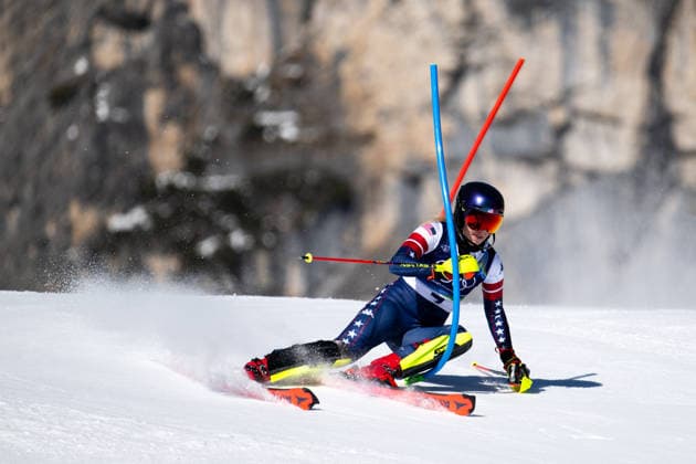 SHIFFRIN Mikaela (USA), ITA, Olympische Spiele Milano Cortina 2026, Olympia, Ski Alpin, Slalom Damen, 18.02.2026 ITA, Olympische Spiele Milano Cortina 2026, Olympia, Ski Alpin, Slalom Damen, 18.02.2026 Cortina d Ampezzo *** SHIFFRIN Mikaela USA , ITA, Olympic Games Milano Cortina 2026, Olympia, Alpine Skiing, Slalom Women, 18 02 2026 ITA, Olympic Games Milano Cortina 2026, Olympia, Alpine Skiing, Slalom Women, 18 02 2026 Cortina d Ampezzo Copyright: xEibner-Pressefoto Memmlerx EP_MMR