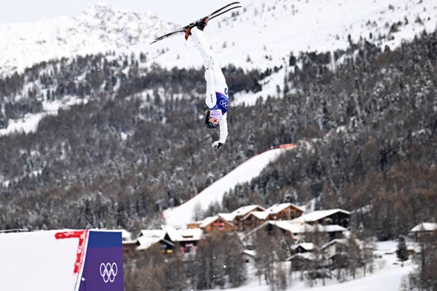 2026 WINTER Olympic Games, Olympische Spiele, Olympia, OS Abbey Willcox of Australia practices prior to the Women™s Aerials finals at Livigno Snow Park on day 11 of the 2026 Milano Cortina Winter Olympic Games in Italy, Wednesday, February 18, 2026. ( NO ARCHIVING, EDITORIAL USE ONLY LIVIGNO SONDRIO ITALY  Copyright: xDANxHIMBRECHTSx 20260218113388657623