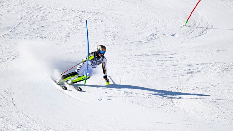 OLYMPICS - Winter Olympic Games, Olympische Spiele, Olympia, OS Milano Cortina 2026 CORTINA D AMPEZZO,ITALY,18.FEB.26 - OLYMPICS, ALPINE SKIING - Winter Olympic Games Milano Cortina 2026, slalom, women. Image shows Emma Aicher (GER).  GEPAxpictures xAlexanderxSolc
