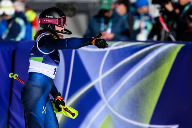 260218 Anna Swenn Larsson of Sweden celebrates after competing in women s alpine skiing slalom during day 12 of the 2026 Winter Olympics on February 18, 2026 in Cortina. Photo: Joel Marklund BILDBYRAN kod JM JM0797 bbeng alpint alpine skiing Olympic Games, Olympische Spiele, Olympia, OS olympics winter olympics os ol olympiska spel vinter-os olympiske leker milano cortina 2026 milan cortina 2026 milano cortina 2026 olympic games milano cortina 2026 winter olympic games milano cortina-os milano cortina-ol vinter-ol slalam dam jubel sweden sverige *** 260218 Anna Swenn Larsson of Sweden celebrates after competing in women s alpine skiing slalom during day 12 of the 2026 Winter Olympics on February 18, 2026 in Cortina Photo Joel Marklund BILDBYRAN kod JM JM0797 bbeng alpint alpine skiing olympic games olympics winter olympics os ol olympiska spel vinter os olympiske leker milano cortina 2026 milan cortina 2026 milano cortina 2026 olympic games milano cortina 2026 winter olympic games milano cortina os milano cortina ol vinter ol slalam dam jubel sweden sverige  Copyright: JOELxMARKLUND BB260218JM117