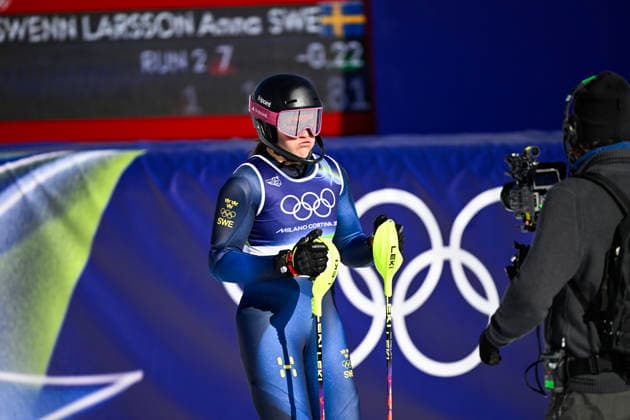 CORTINA, ITALY 20260218 Anna Swenn-Larsson after the second run in the women s slalom in Cortina during the Winter Olympics in Milan Cortina, Italy. *** The image is included in the SPORTS PACKAGE. For others PAYMENT IMAGE *** CORTINA ITALY x10050x *** CORTINA, ITALY 20260218 Anna Swenn Larsson after the second run in the women s slalom in Cortina during the Winter Olympics in Milan Cortina, Italy The image is included in the SPORTS PACKAGE For others PAYMENT IMAGE CORTINA ITALY x10050x  Copyright: xPontusxLundahl TTx 2026 OLYMPICS ALPINE WOMEN S SLALOM