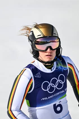 OLYMPICS - Winter Olympic Games, Olympische Spiele, Olympia, OS Milano Cortina 2026 CORTINA D AMPEZZO,ITALY,18.FEB.26 - OLYMPICS, ALPINE SKIING - Winter Olympic Games Milano Cortina 2026, slalom, women. Image shows Lena Duerr (GER).  GEPAxpictures xAlexanderxSolc