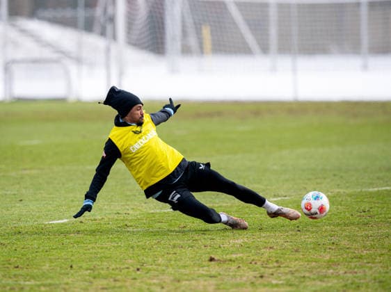 Fussball, Herren, Saison 2025 26, 2. Bundesliga, Hertha BSC, Training, Jeremy Dudziak (Hertha BSC), 18.02. 2026,