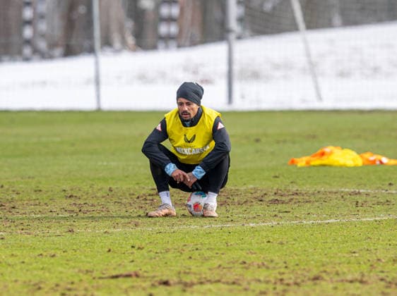 Fussball, Herren, Saison 2025 26, 2. Bundesliga, Hertha BSC, Training, Jeremy Dudziak (Hertha BSC), 18.02. 2026,