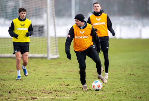 Fussball, Herren, Saison 2025 26, 2. Bundesliga, Hertha BSC, Training, Paul Seguin (Hertha BSC), 18.02. 2026,