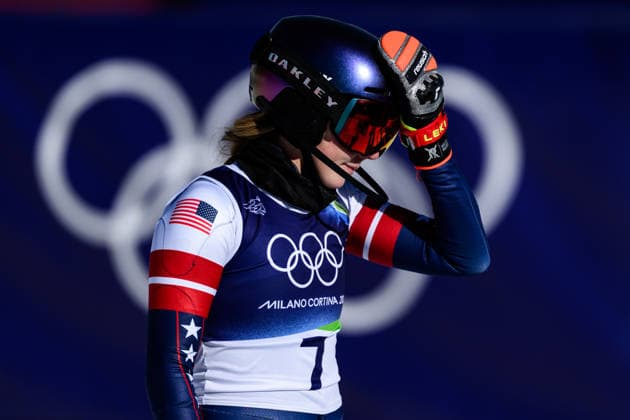 260218 Mikaela Shiffrin of USA celebrates after competing in women s alpine skiing slalom during day 12 of the 2026 Winter Olympics on February 18, 2026 in Cortina. Photo: Joel Marklund BILDBYRAN kod JM JM0797 bbeng alpint alpine skiing Olympic Games, Olympische Spiele, Olympia, OS olympics winter olympics os ol olympiska spel vinter-os olympiske leker milano cortina 2026 milan cortina 2026 milano cortina 2026 olympic games milano cortina 2026 winter olympic games milano cortina-os milano cortina-ol vinter-ol slalam dam jubel *** 260218 Mikaela Shiffrin of USA celebrates after competing in women s alpine skiing slalom during day 12 of the 2026 Winter Olympics on February 18, 2026 in Cortina Photo Joel Marklund BILDBYRAN kod JM JM0797 bbeng alpine alpine skiing olympic games olympics winter olympics os ol olympiska spel vinter os olympiske leker milano cortina 2026 milan cortina 2026 milano cortina 2026 olympic games milano cortina 2026 winter olympic games milano cortina os milano cortina ol vinter ol slalam dam jubel  Copyright: JOELxMARKLUND BB260218JM148