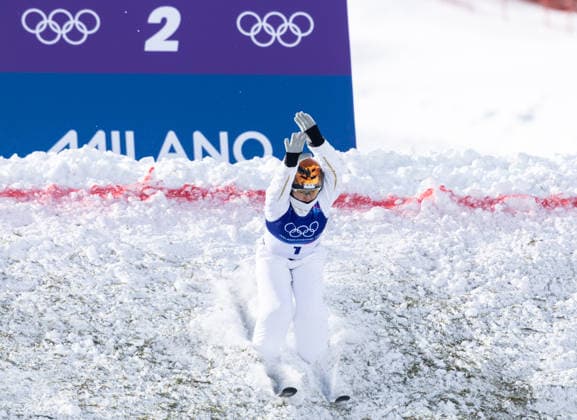 OLYMPICS - Winter Olympic Games, Olympische Spiele, Olympia, OS Milano Cortina 2026 LIVIGNO,ITALY,18.FEB.26 - OLYMPICS, FREE SKI, FREESTYLE SKIING - Winter Olympic Games Milano Cortina 2026, aerials, women, final. Image shows Mengtao Xu (CHN).  GEPAxpictures xHaraldxSteiner