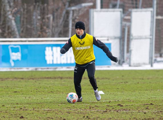 Fussball, Herren, Saison 2025 26, 2. Bundesliga, Hertha BSC, Training, Janne Berner (Hertha BSC), 18.02. 2026,