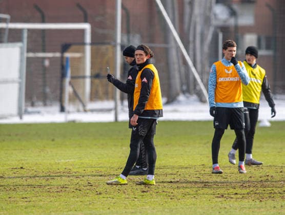 Fussball, Herren, Saison 2025 26, 2. Bundesliga, Hertha BSC, Training, Fabian Reese (Hertha BSC), 18.02. 2026,