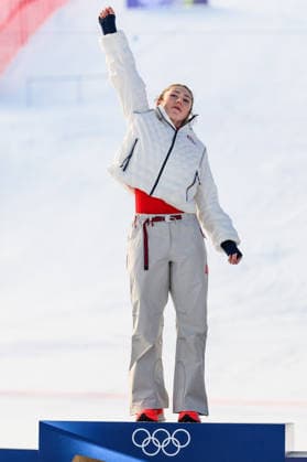 260218 Mikaela Shiffrin of USA celebrates first place on the podium after winning women s alpine skiing slalom during day 12 of the 2026 Winter Olympics on February 18, 2026 in Cortina. Photo: Joel Marklund BILDBYRAN kod JM JM0797 bbeng alpint alpine skiing Olympic Games, Olympische Spiele, Olympia, OS olympics winter olympics os ol olympiska spel vinter-os olympiske leker milano cortina 2026 milan cortina 2026 milano cortina 2026 olympic games milano cortina 2026 winter olympic games milano cortina-os milano cortina-ol vinter-ol slalam dam jubel *** 260218 Mikaela Shiffrin of USA celebrates first place on the podium after winning women s alpine skiing slalom during day 12 of the 2026 Winter Olympics on February 18, 2026 in Cortina Photo Joel Marklund BILDBYRAN kod JM JM0797 bbeng alpine alpine skiing olympic games olympics winter olympics os ol olympiska spel vinter os olympiske leker milano cortina 2026 milan cortina 2026 milano cortina 2026 olympic games milano cortina 2026 winter olympic games milano cortina os milano cortina ol vinter ol slalam dam jubel  Copyright: JOELxMARKLUND BB260218JM177