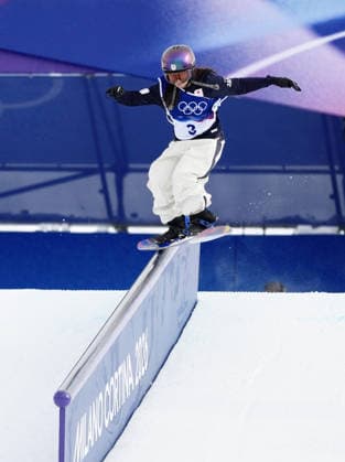 Milan Cortina Olympics: Snowboard Kokomo Murase of Japan competes in the women s snowboard slopestyle final at the Milan Cortina Olympics on Feb. 18, 2026, at Livigno Snow Park in Livigno, Italy.  A14AA0005300459P