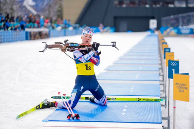 Winter Olympics in Milan Cortina 2026 Anterselva, Italy 20260218. Oceane Michelon from France during the women s 4 x 6 km relay in biathlon at the Winter Olympics in Milano Cortina 2026. Photo: Heiko Junge NTB Anterselva Italy EDITORIAL USE ONLY. RESTRICTED USE FOR BETTING COMPANIES Ref:_SPOiyFlEv4Abkg.jpg *** Winter Olympics in Milan Cortina 2026 Anterselva, Italy 20260218 Oceane Michelon from France during the women s 4 x 6 km relay in biathlon at the Winter Olympics in Milano Cortina 2026 Photo Heiko Junge NTB Anterselva Italy EDITORIAL USE ONLY RESTRICTED USE FOR BETTING COMPANIES  Copyright: xHeikoxJungex xNTBx