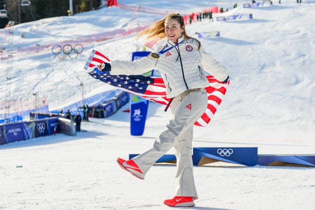 260218 Mikaela Shiffrin of USA celebrates with her gold medal after first place in women s alpine skiing slalom during day 12 of the 2026 Winter Olympics on February 18, 2026 in Cortina. Photo: Joel Marklund BILDBYRAN kod JM JM0797 bbeng alpint alpine skiing Olympic Games, Olympische Spiele, Olympia, OS olympics winter olympics os ol olympiska spel vinter-os olympiske leker milano cortina 2026 milan cortina 2026 milano cortina 2026 olympic games milano cortina 2026 winter olympic games milano cortina-os milano cortina-ol vinter-ol slalam dam jubel guld gold *** 260218 Mikaela Shiffrin of USA celebrates with her gold medal after first place in women s alpine skiing slalom during day 12 of the 2026 Winter Olympics on February 18, 2026 in Cortina Photo Joel Marklund BILDBYRAN kod JM JM0797 bbeng alpint alpine skiing olympic games olympics winter olympics os ol olympiska spel vinter os olympiske leker milano cortina 2026 milan cortina 2026 milano cortina 2026 olympic games milano cortina 2026 winter olympic games milano cortina os milano cortina ol vinter ol slalam dam jubel guld gold  Copyright: JOELxMARKLUND BB260218JM199