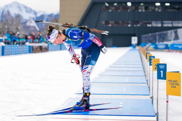 Winter Olympics in Milan Cortina 2026 Anterselva, Italy 20260218. Julia Simon from France cheers during the women s 4 x 6 km biathlon relay at the Milan Cortina 2026 Winter Olympics. Photo: Heiko Junge NTB Anterselva Italy EDITORIAL USE ONLY. RESTRICTED USE FOR BETTING COMPANIES Ref:_SPOnhkVX-dqS-g.jpg *** Winter Olympics in Milan Cortina 2026 Anterselva, Italy 20260218 Julia Simon from France cheers during the women s 4 x 6 km biathlon relay at the Milan Cortina 2026 Winter Olympics Photo Heiko Junge NTB Anterselva Italy EDITORIAL USE ONLY RESTRICTED USE FOR BETTING COMPANIES  Copyright: xHeikoxJungex xNTBx