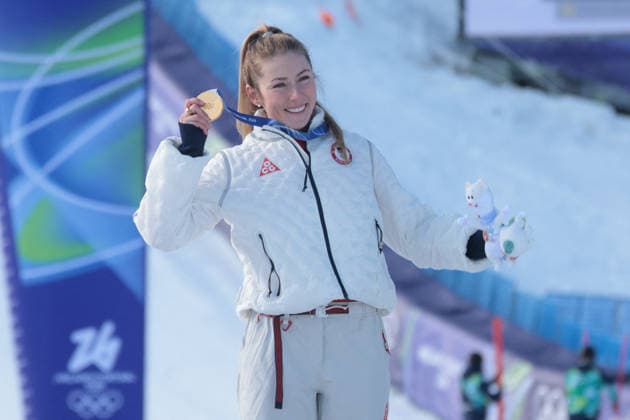 GIOCHI OLIMPICI - Olimpiadi Invernali Milano-Cortina 2026 - Alpine Skiing Women s Slalom - Run 2 Gold medal for Mikaela Shiffrin (USA) during the Olympic Winter games, Winterspiele,Spiele, Summer games Milano-Cortina 2026, Alpine Skiing Women s Slalom - Run 2 on February 18, 2026 at Tofane Alpine Skiing Centre in Cortina D Ampezzo Cortina D Ampezzo Italy  Copyright: xIPAxSport ABACAx