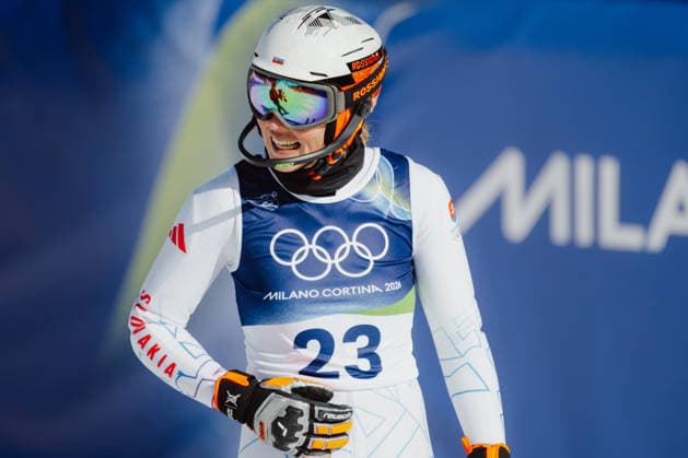 OLYMPICS - Winter Olympic Games, Olympische Spiele, Olympia, OS Milano Cortina 2026 CORTINA D AMPEZZO,ITALY,18.FEB.26 - OLYMPICS, ALPINE SKIING - Winter Olympic Games Milano Cortina 2026, slalom, women. Image shows Petra Vlhova (SVK).  GEPAxpictures xAlexanderxSolc
