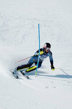 OLYMPICS - Winter Olympic Games, Olympische Spiele, Olympia, OS Milano Cortina 2026 CORTINA D AMPEZZO,ITALY,18.FEB.26 - OLYMPICS, ALPINE SKIING - Winter Olympic Games Milano Cortina 2026, slalom, women. Image shows Anna Swenn Larsson (SWE).  GEPAxpictures xAlexanderxSolc