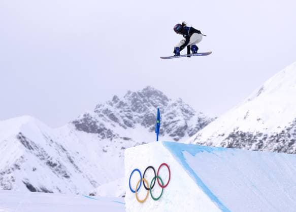 Milan Cortina Olympics: Snowboard Kokomo Murase of Japan competes in the women s snowboard slopestyle final at the Milan Cortina Olympics on Feb. 18, 2026, at Livigno Snow Park in Livigno, Italy.  A14AA0005300598P