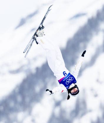 OLYMPICS - Winter Olympic Games, Olympische Spiele, Olympia, OS Milano Cortina 2026 LIVIGNO,ITALY,18.FEB.26 - OLYMPICS, FREE SKI, FREESTYLE SKIING - Winter Olympic Games Milano Cortina 2026, aerials, women, final. Image shows Qi Shao (CHN).  GEPAxpictures xHaraldxSteiner