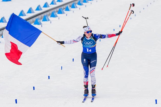 Winter Olympics in Milan Cortina 2026 Anterselva, Italy 20260218. Julia Simon from France cheers during the women s 4 x 6 km biathlon relay at the Milan Cortina 2026 Winter Olympics. Photo: Heiko Junge NTB Anterselva Italy EDITORIAL USE ONLY. RESTRICTED USE FOR BETTING COMPANIES Ref:_SPOLQfFEcf1uJ8.jpg *** Winter Olympics in Milan Cortina 2026 Anterselva, Italy 20260218 Julia Simon from France cheers during the women s 4 x 6 km biathlon relay at the Milan Cortina 2026 Winter Olympics Photo Heiko Junge NTB Anterselva Italy EDITORIAL USE ONLY RESTRICTED USE FOR BETTING COMPANIES  Copyright: xHeikoxJungex xNTBx