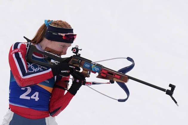 Norway™s team during Biathlon Women s 4 x 6km Relay at Antholz-Anterselva Biathlon Arena at the Milano Cortina 2026 Winter Olympics, in Anterselva (Italy) February 18 , 2026 (Spada LaPresse)  Copyright: xSpada LaPressex