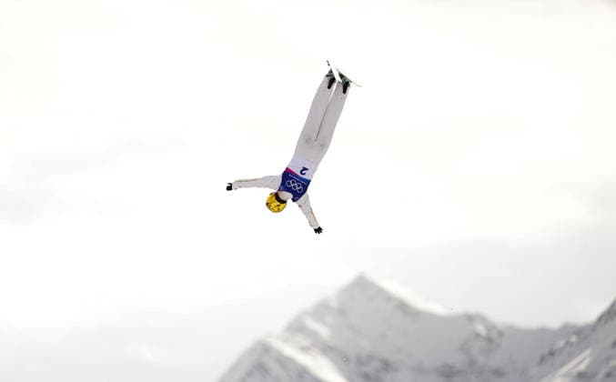 (260218) -- LIVIGNO, Feb. 18, 2026 -- Kong Fanyu of China competes during the freestyle skiing women s aerials final 1 at the Milan-Cortina 2026 Olympic Winter games, Winterspiele,Spiele, Summer games in Livigno, Italy, Feb. 18, 2026. ) (MICO2026)ITALY-LIVIGNO-OLYMPIC WINTER GAMES-FREESTYLE SKIING-WOMEN S AERIALS-FINAL WuxHuiwo 