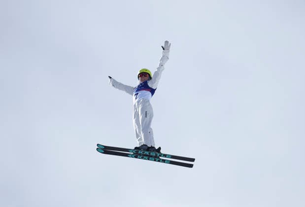 (260218) -- LIVIGNO, Feb. 18, 2026 -- Danielle Scott of Australia competes during the freestyle skiing women s aerials final 2 at the Milan-Cortina 2026 Olympic Winter games, Winterspiele,Spiele, Summer games in Livigno, Italy, Feb. 18, 2026. ) (MICO2026)ITALY-LIVIGNO-OLYMPIC WINTER GAMES-FREESTYLE SKIING-WOMEN S AERIALS-FINAL HuxChao 
