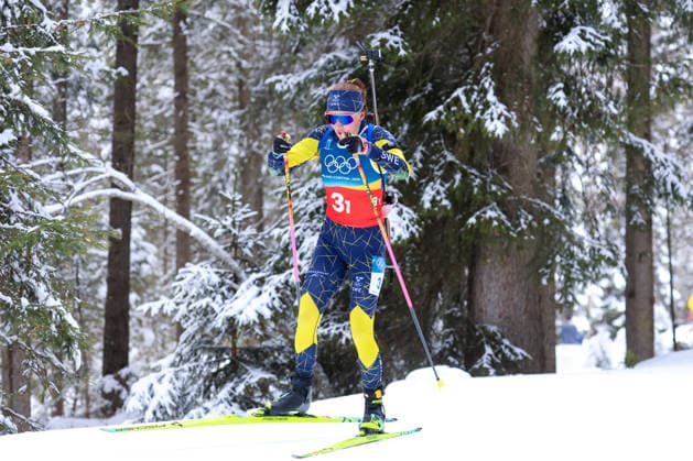 Antholz, Italien 18. Februar 2026: Biathlon Staffel 4 x 6 km Frauen - Olympia 2026 Im Bild: Linn Gestblom (SWE) Anterselva Biathlon Arena *** Antholz, Italy 18 February 2026 Biathlon relay 4 x 6 km women 2026 Olympics Pictured Linn Gestblom SWE Anterselva Biathlon Arena Copyright: xFotostandx xHettichx