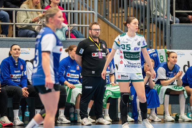 HSG Blomberg-Lippe (GER) vs. Frisch Auf Goeppingen (GER), Handball, 1. Handball Bundesliga Frauen, 18. Spieltag, 18.2.2026, Saision 2025 2026, Blomberg Steffen Birkner (HSG Blomberg-Lippe, Trainer) Blomberg Sporthalle an der Ulmenallee Deutschland