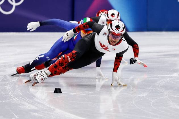 MILAN , 18-02-2026 , Milano Ice Skating Arena , Olympic Winter games, Winterspiele,Spiele, Summer games 2026 - Short Track 18-02 Men™s 500m Quarterfinals , Picture shows Olympic Winter Games 2026 - Short Track 18-02  x201712681x Copyright: