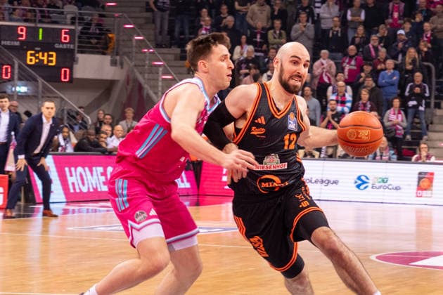 Deutschland: 1. Bundesliga Basketball easyCredit BBL 2025 2026 - Telekom Bonn vs SC RASTA Vechta - 21. Spieltag, 18.02.2026 - Telekom Dome (Bonn): in Aktion (SC Rasta Vechta, 12) Copyright: xOrhanxHabashx