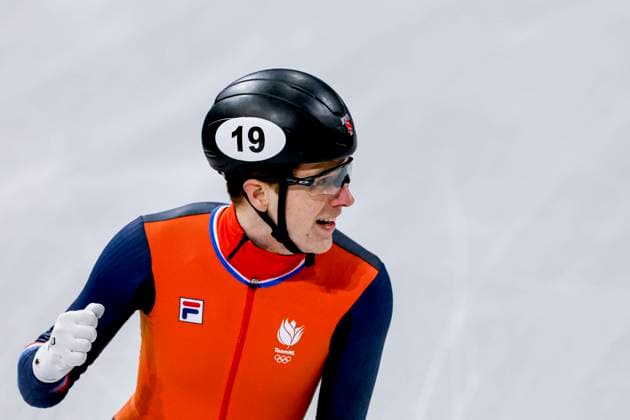 national coach Niels Kerstholt of TeamNL looks on after watching atheletes Men s 500m Semifinals, Milano Cortina 2026 Winter Olympics: Day 12, Short Track Speed skating, Eisschnelllauf - Milano Cortina 2026 Winter Olympics: Day 12, Milano Speed Skating Stadium, February 18, 2026, Milan, Italy.