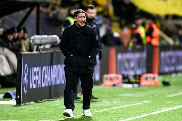 260218 Head coach Cristian Chivu of Inter during the UEFA Champions League football match between Bodo Glimt and Inter on February 18, 2026 in Bodo. Photo: Marius Simensen BILDBYRAN COP 238 MM0055 bbeng football fotball fotboll soccer uefa champions league mesterligaen bodo glimt inter fc internazionale milano Copyright: MARIUSxSIMENSEN BB260218ZA095