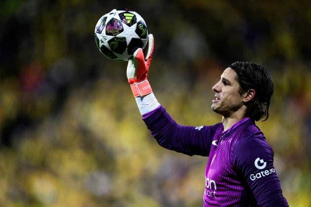 260218 Goalkeeper Yann Sommer of Inter during the UEFA Champions League football match between Bodo Glimt and Inter on February 18, 2026 in Bodo. Photo: Marius Simensen BILDBYRAN COP 238 MM0055 bbeng football fotball fotboll soccer uefa champions league mesterligaen bodo glimt inter fc internazionale milano Copyright: MARIUSxSIMENSEN BB260218ZK134