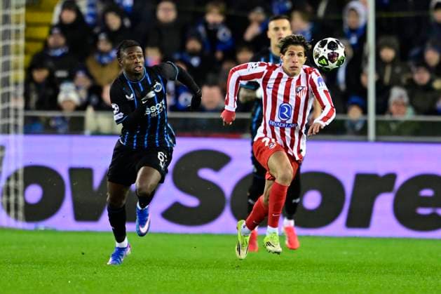 Club Brugge v Atletico de Madrid - UEFA Champions League BRUGGE, BELGIUM - FEBRUARY 18 : Diakhon Mamadou forward of Club Brugge in action during the UEFA Champions League 2025 26 knockout phase play-off match first leg between Club Brugge and Atletico de Madrid on February 18, 2026 in Brugge, Belgium, 18 02 2026 Brugge Belgium  Copyright: xJanxDexMeuleneirx