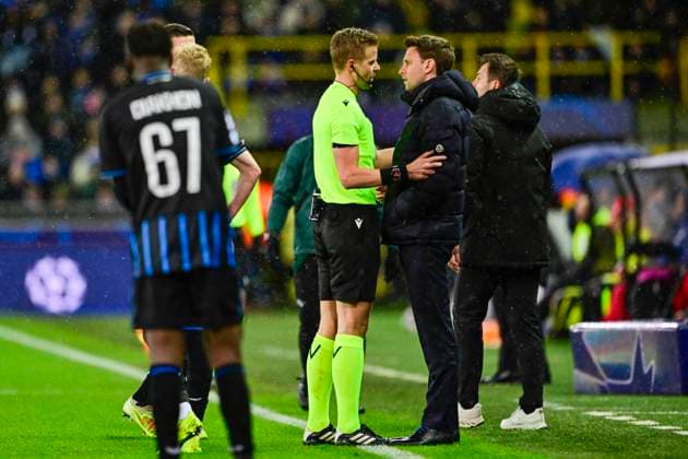 Club Brugge v Atletico de Madrid - UEFA Champions League BRUGGE, BELGIUM - FEBRUARY 18 : Vijverman Michael team manager of Club Brugge during the UEFA Champions League 2025 26 knockout phase play-off match first leg between Club Brugge and Atletico de Madrid on February 18, 2026 in Brugge, Belgium, 18 02 2026 Brugge Belgium  Copyright: xJanxDexMeuleneirx