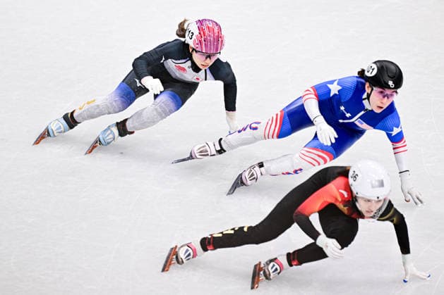 Japan Team (JPN), during Short Track Speed skating, Eisschnelllauf Women s 3000m Relay - Finals, Short Track Speed Skating, at the Olympic Winter games, Winterspiele,Spiele, Summer games Milano Cortina 2026, at Milano Ice Skating Arena, on February 18, 2026 in Milan, Italy. Noxthirdxpartyxsales  aflo_320411007