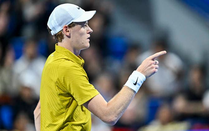 ATP, Tennis Herren QATAR EXXONMOBIL OPEN-ROUND OF 16 Jannik Sinner of Italy competes against Alexei Popyrin of Australia in the Round of q6 at the ATP men s Qatar ExxonMobil Open 2026 tennis tournament at the Khalifa International Tennis Complex in Doha, Qatar, on February 18 2026. DOHA Qatar Copyright: xNOUSHADx