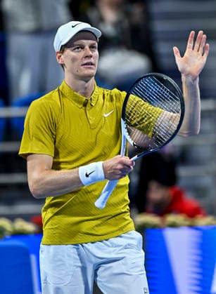 ATP, Tennis Herren QATAR EXXONMOBIL OPEN-ROUND OF 16 Jannik Sinner of Italy celebrates after winning against Alexei Popyrin of Australia in the Round of q6 at the ATP men s Qatar ExxonMobil Open 2026 tennis tournament at the Khalifa International Tennis Complex in Doha, Qatar, on February 18 2026. DOHA Qatar Copyright: xNOUSHADx