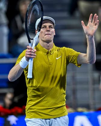 ATP, Tennis Herren QATAR EXXONMOBIL OPEN-ROUND OF 16 Jannik Sinner of Italy celebrates after winning against Alexei Popyrin of Australia in the Round of q6 at the ATP men s Qatar ExxonMobil Open 2026 tennis tournament at the Khalifa International Tennis Complex in Doha, Qatar, on February 18 2026. DOHA Qatar Copyright: xNOUSHADx