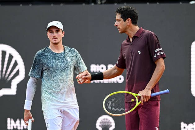 Rio Open 2026 RIO DE JANEIRO, RJ - 18.02.2026: RIO OPEN 2026 - Joao Fonseca Melo in a match against Gonzalez Molteni, doubles match, at the 11th edition of the Rio Open which takes place at the Jockey Club Brasileiro on the afternoon of this Wednesday (18), in Rio de Janeiro (Photo: Celso Pupo Fotoarena) x2890880x  CelsoxPupo
