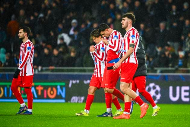 Club Brugge v Atletico de Madrid - UEFA Champions League BRUGGE, BELGIUM - FEBRUARY 18 : during the UEFA Champions League 2025 26 knockout phase play-off match first leg between Club Brugge and Atletico de Madrid on February 18, 2026 in Brugge, Belgium, 18 02 2026 Brugge Belgium  Copyright: xVincentxKalutx