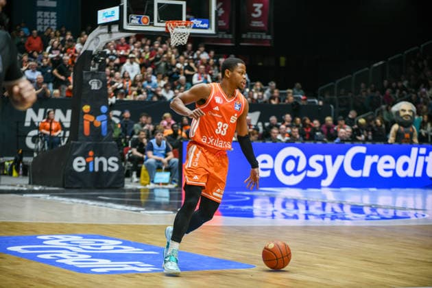 easyCredit Basketball Bundesliga, 21. Spieltag, Niners Chemnitz -MLP Academics Heidelberg 18.02.2026 ab 20.00 Uhr Chemnitz, Chemnitz Arena Im Foto: Eric Washington(33) easyCredit Basketball Bundesliga, 21. Spieltag, Niners Chemnitz -MLP Academics Heidelberg Leipzig Sachsen Deutschland Copyright: xEHLxMedia MichelxKöhlerx 20261802-Niners-Heidelberg_065