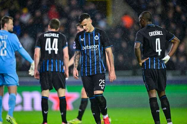 Club Brugge v Atletico de Madrid - UEFA Champions League BRUGGE, BELGIUM - FEBRUARY 18 : Stankovic Aleksandar midfielder of Club Brugge dejected during the UEFA Champions League 2025 26 knockout phase play-off match first leg between Club Brugge and Atletico de Madrid on February 18, 2026 in Brugge, Belgium, 18 02 2026 Brugge Belgium  Copyright: xJanxDexMeuleneirx