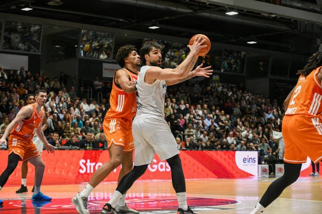 easyCredit Basketball Bundesliga, 21. Spieltag, Niners Chemnitz -MLP Academics Heidelberg 18.02.2026 ab 20.00 Uhr Chemnitz, Chemnitz Arena Im Foto:Roman Bedime(35) easyCredit Basketball Bundesliga, 21. Spieltag, Niners Chemnitz -MLP Academics Heidelberg Leipzig Sachsen Deutschland Copyright: xEHLxMedia MichelxKöhlerx 20261802-Niners-Heidelberg_051