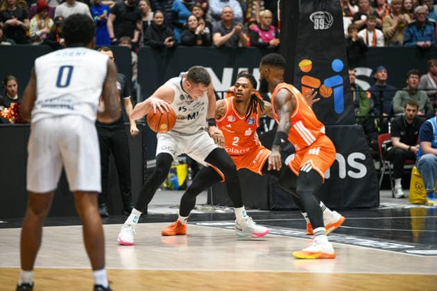 easyCredit Basketball Bundesliga, 21. Spieltag, Niners Chemnitz -MLP Academics Heidelberg 18.02.2026 ab 20.00 Uhr Chemnitz, Chemnitz Arena Im Foto: Nike Sibande(2) easyCredit Basketball Bundesliga, 21. Spieltag, Niners Chemnitz -MLP Academics Heidelberg Leipzig Sachsen Deutschland Copyright: xEHLxMedia MichelxKöhlerx 20261802-Niners-Heidelberg_082