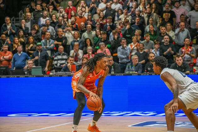 easyCredit Basketball Bundesliga, 21. Spieltag, Niners Chemnitz -MLP Academics Heidelberg 18.02.2026 ab 20.00 Uhr Chemnitz, Chemnitz Arena Im Foto: Nike Sibande(2) easyCredit Basketball Bundesliga, 21. Spieltag, Niners Chemnitz -MLP Academics Heidelberg Leipzig Sachsen Deutschland Copyright: xEHLxMedia MichelxKöhlerx 20261802-Niners-Heidelberg_116