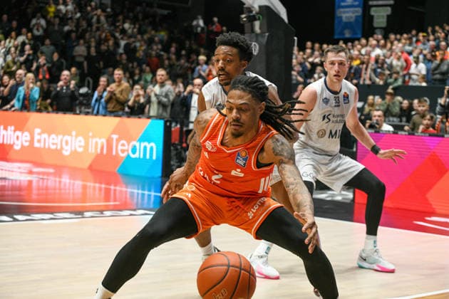 easyCredit Basketball Bundesliga, 21. Spieltag, Niners Chemnitz -MLP Academics Heidelberg 18.02.2026 ab 20.00 Uhr Chemnitz, Chemnitz Arena Im Foto: Nike Sibande(2) easyCredit Basketball Bundesliga, 21. Spieltag, Niners Chemnitz -MLP Academics Heidelberg Leipzig Sachsen Deutschland Copyright: xEHLxMedia MichelxKöhlerx 20261802-Niners-Heidelberg_118
