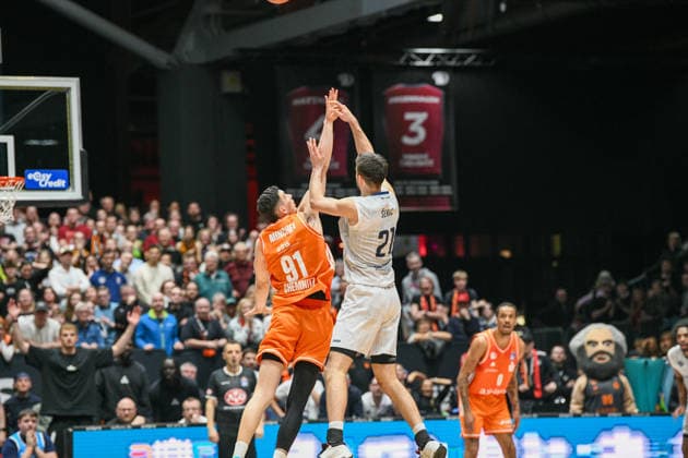 easyCredit Basketball Bundesliga, 21. Spieltag, Niners Chemnitz -MLP Academics Heidelberg 18.02.2026 ab 20.00 Uhr Chemnitz, Chemnitz Arena Im Foto:Yordan Minchev(91) easyCredit Basketball Bundesliga, 21. Spieltag, Niners Chemnitz -MLP Academics Heidelberg Leipzig Sachsen Deutschland Copyright: xEHLxMedia MichelxKöhlerx 20261802-Niners-Heidelberg_138
